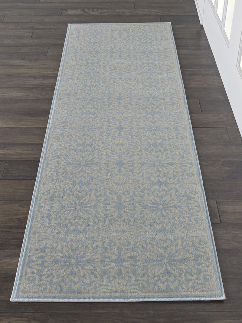 Jubilant JUB06 Ivory/Light Blue 2' x 4' Rug