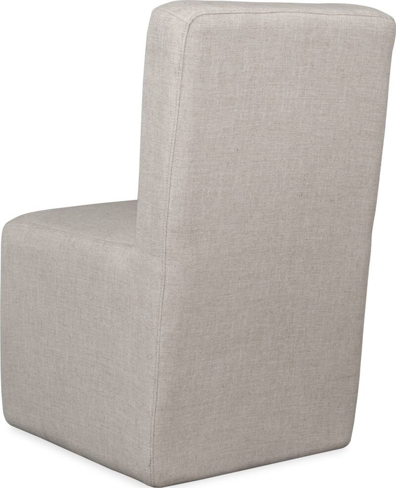 Liv Fully Upholstered Dining Chair in Natural Linen - Set of 2