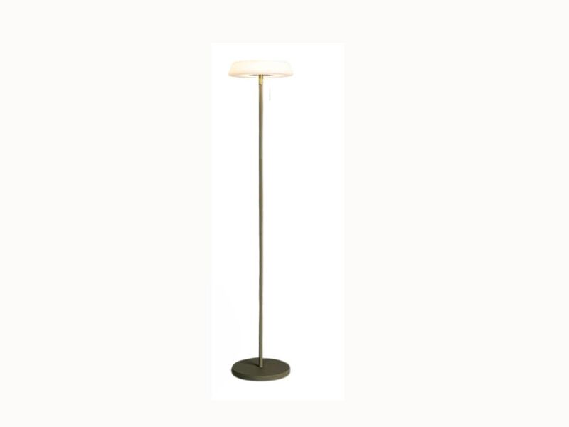 Solar Outdoor Floor Lamp &ndash; Waterproof, 3-Level Dimmable, USB Rechargeable, Khaki