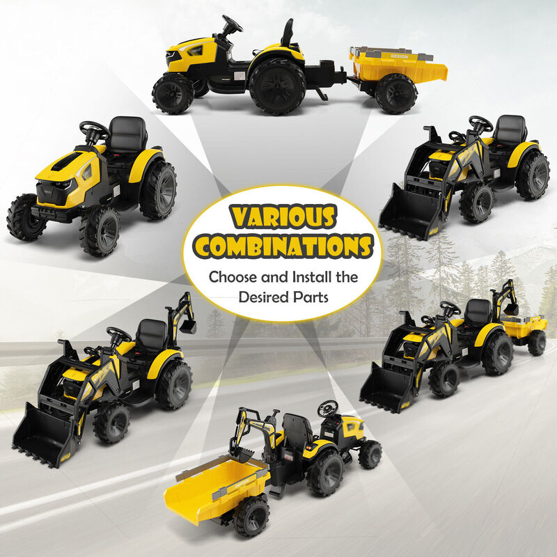 Kids 12V Ride On Excavator Truck image number 7