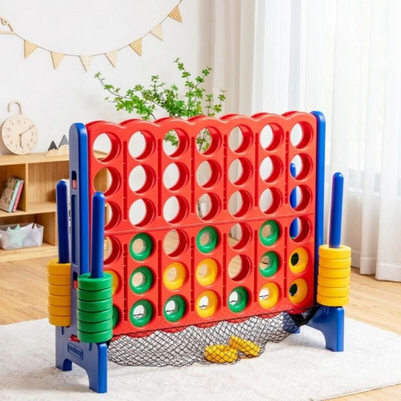 4-to-Score Outdoor Giant Game Set with Blue Net Storage