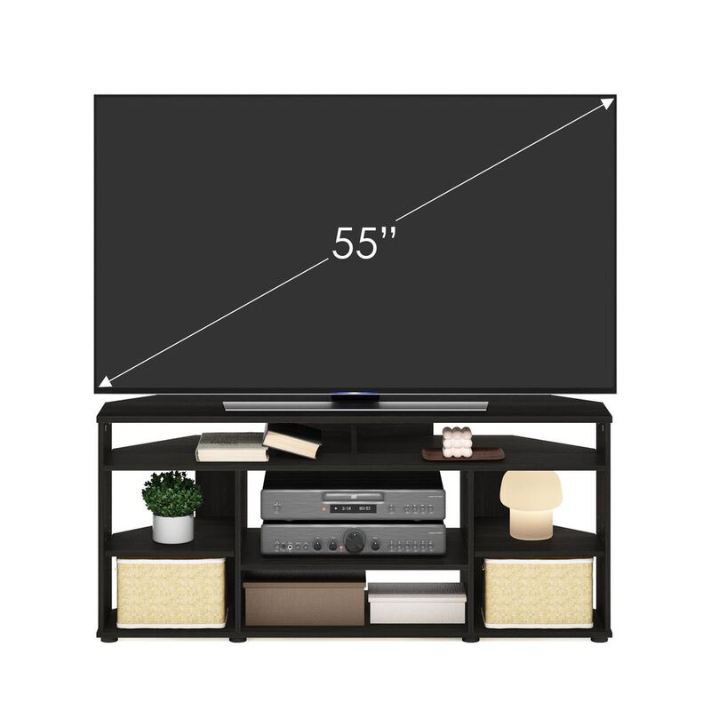 Jensen Corner TV Stand TV up to 55 Inches, Espresso