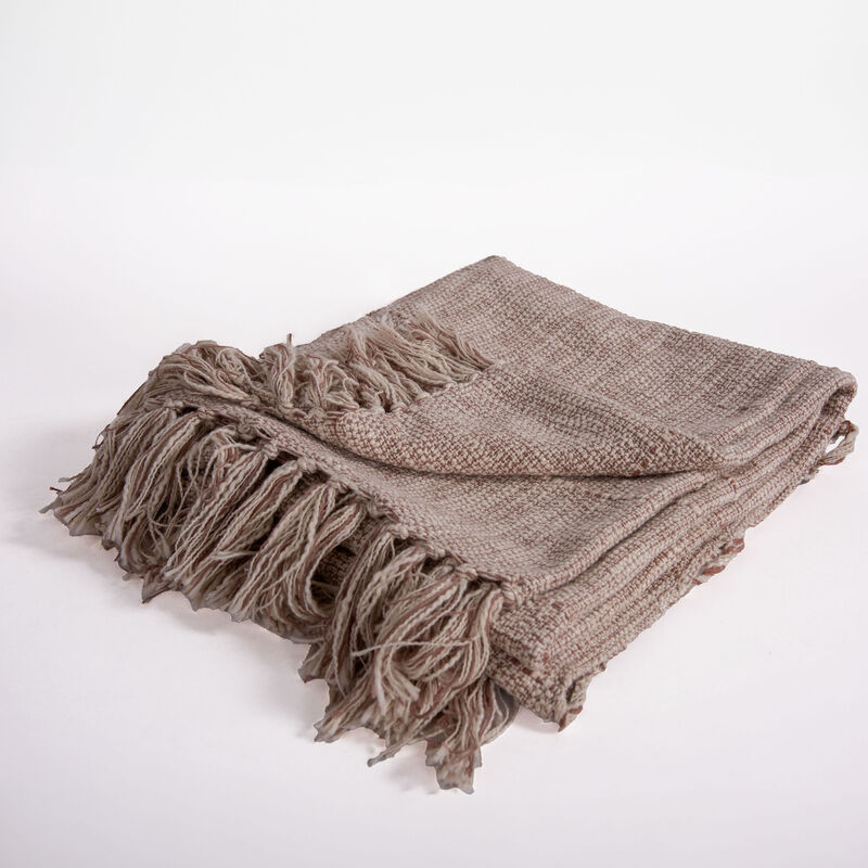 Natural Khaki 50" x 60" Throw Blanket