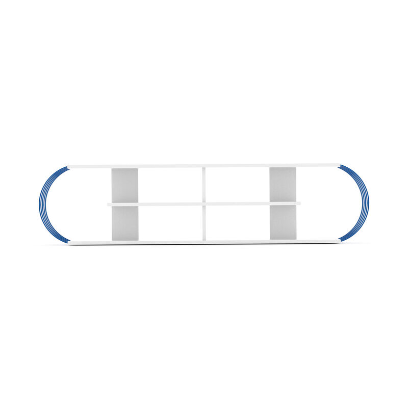 Streamdale Mid Century TV Stand with Open Shelves