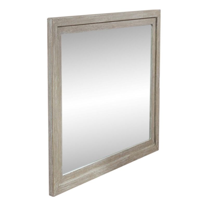 Liberty Furniture Belmar Landscape Mirror in Washed Taupe image number 0