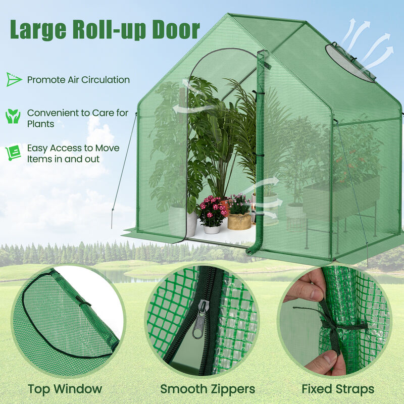 Portable Outdoor Warm House with PE Cover and Roll-up Zippered Door image number 7