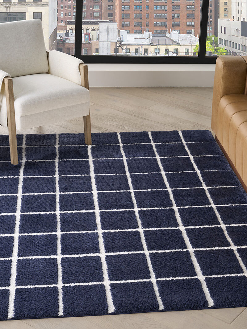 West End Ave WTE01 Navy/Ivory 3'11" x 5'11" Rug