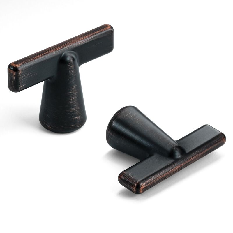 Hestia Hardware 10 Pack Cone Shape Modern T-Bar Cabinet Knobs image number 0