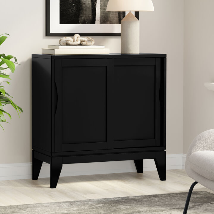 Simpli Home Harper Low Storage Cabinet