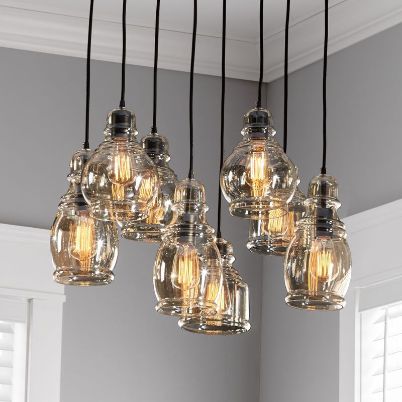 Versailles Heritage Antique Glass Pendant Lights image number 6