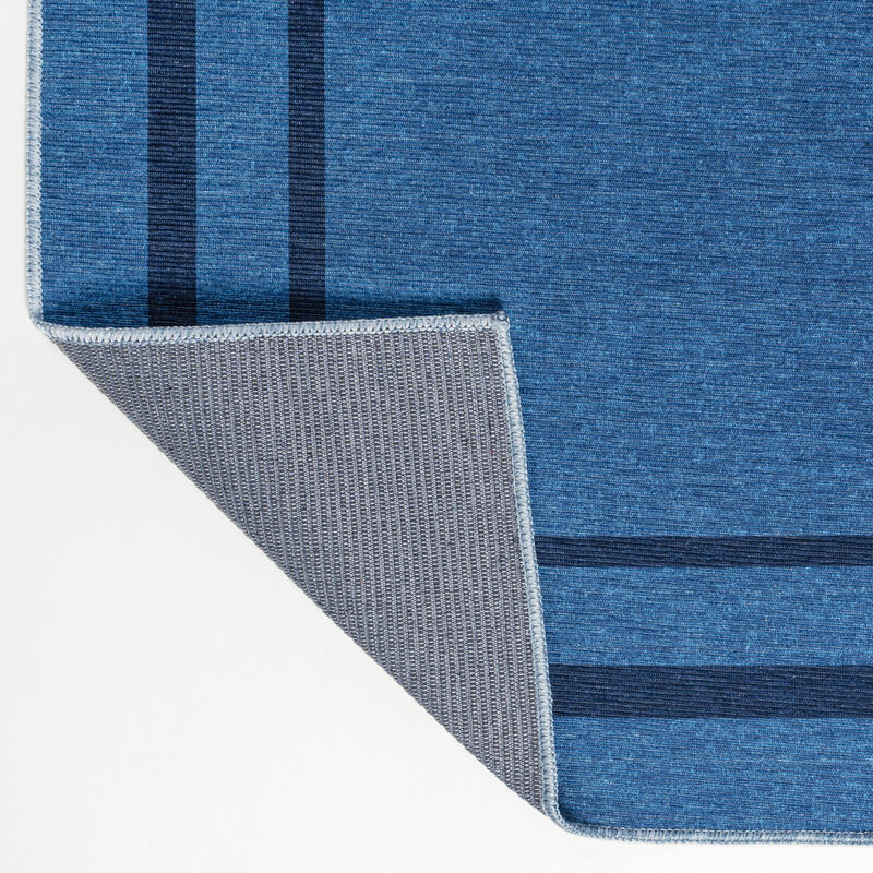 Sloane Classic 2-Stripe Border Washable Area Rug