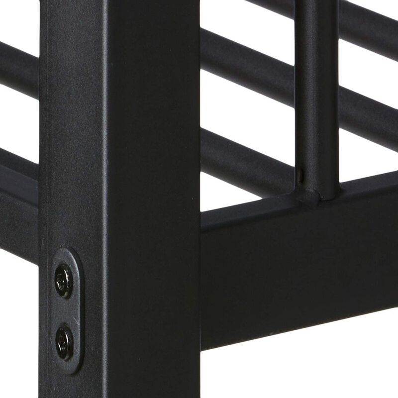 Limbra Bunk Bed (Twin XL/Queen) in Sandy Black