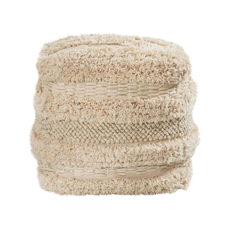 TOV Furniture Yorba Cotton Pouf image number 3