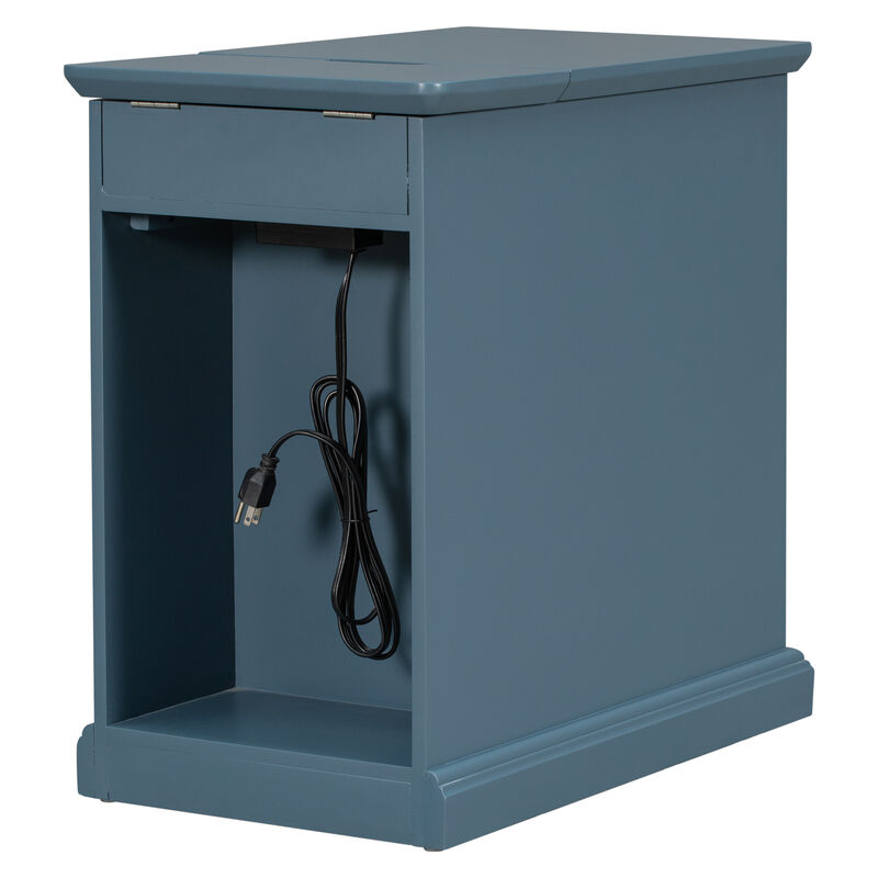 Merax Classic Multifunctional End Table with USB Ports