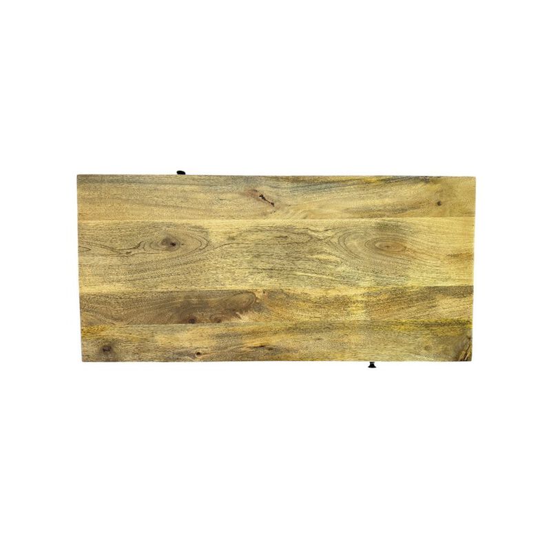 Carolina Chair & Table Haven Dual-Compartment Coffee Table - Blonde Acacia