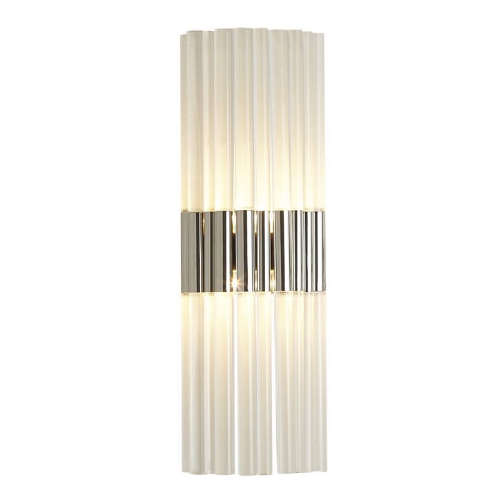 Acrylic Sconce Hardwire- Silver