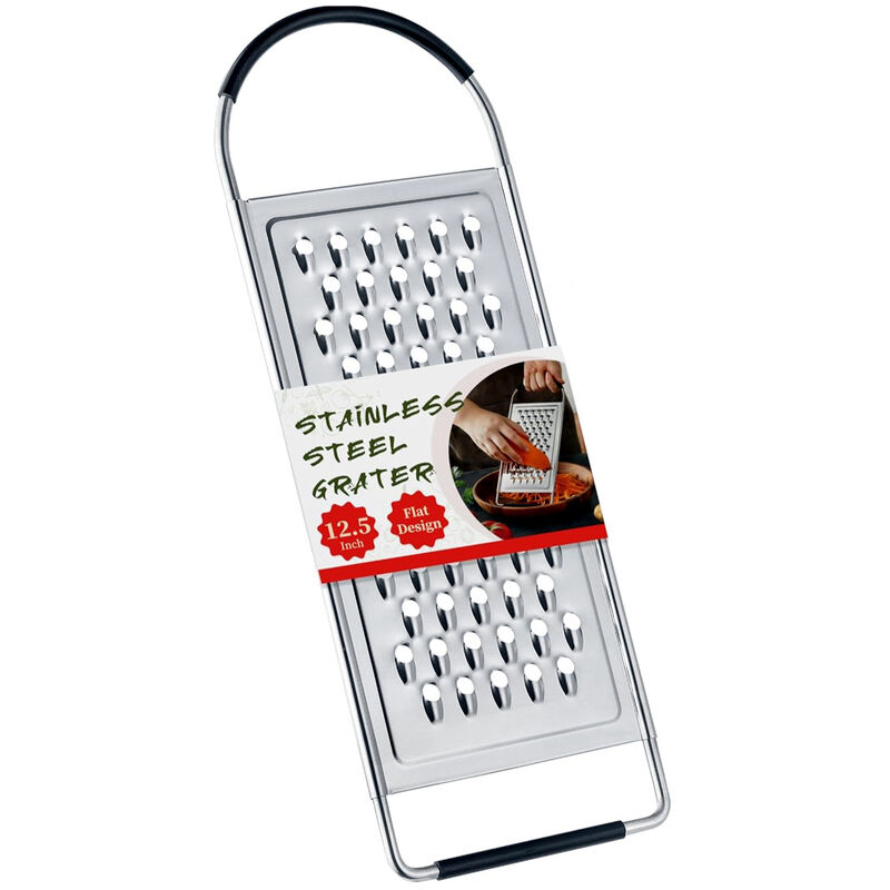 Stainless Steel Professional Cheese Flat Grater with Anti-Slip Handle image number 2