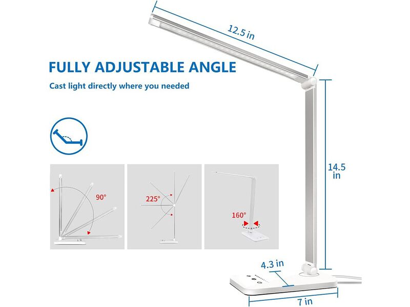 LED Desk Lamp Dimmable Table Lamp Reading Lamp