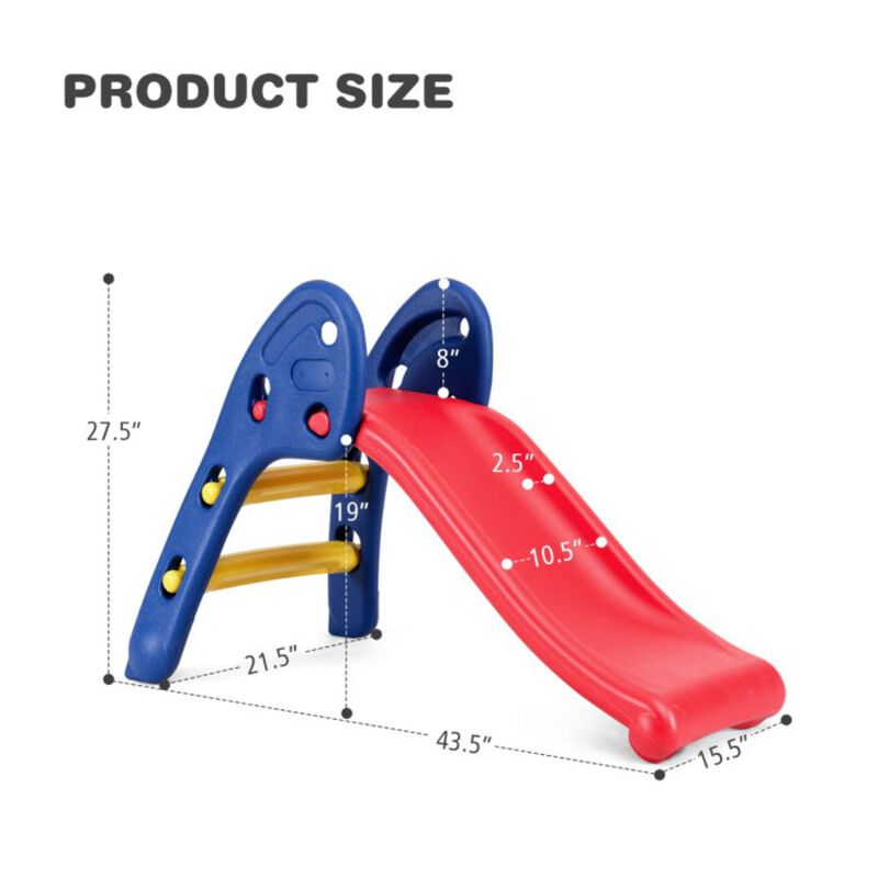 Hivvago 2 Step Children Folding Plastic Slide