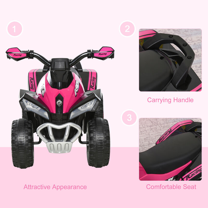 BreeBe NO Power Kids Ride On Push Car, Ride Racer, Foot-to-floor Sliding Car, Walking ATV Toy with Music, Lights image number 6