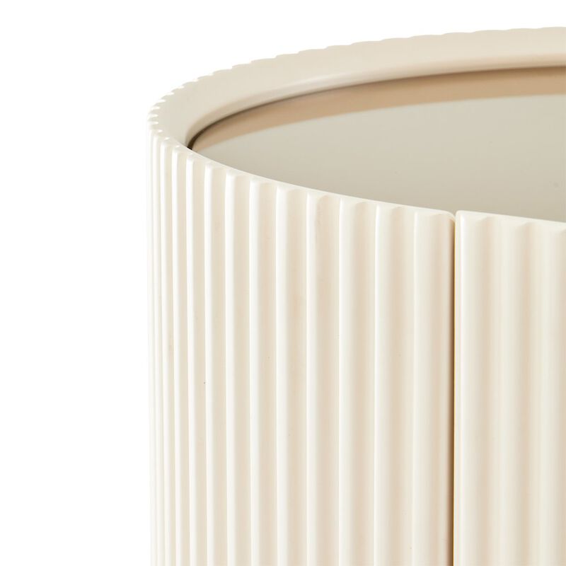 Michael Amini Lisbon Console Table - Silken Matte Cream image number 2