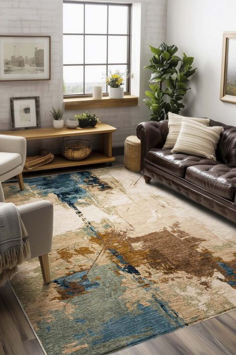 Bazaar Caper Neutral 5'3" x 7'6" Rug