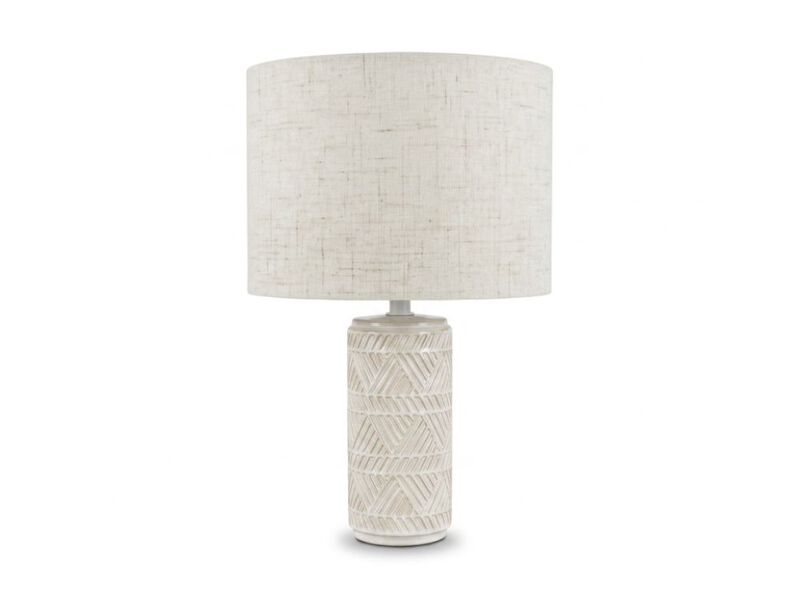 Dimmable USB C Farmhouse Modern Ceramic Bedside Lamps Set Of 2 For Living Room image number 0