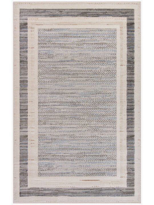 Serenity Home SRH07 Gray/Ivory 3'11" x 5'11" Rug
