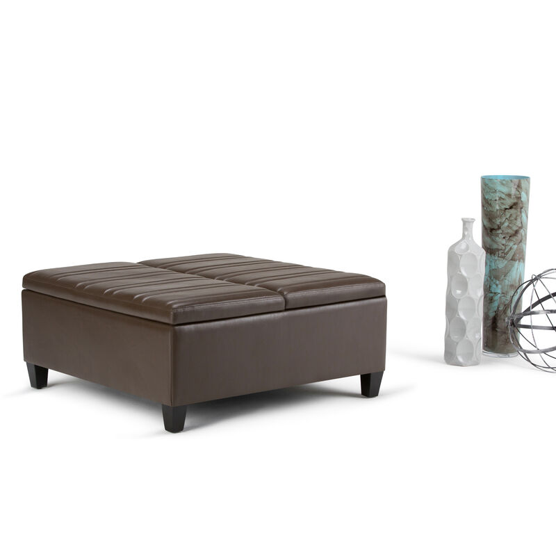 Simpli Home Ellis Coffee Table Storage Ottoman image number 2