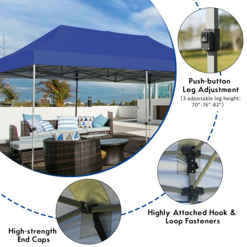 Adjustable Folding Heavy Duty Sun Shelter with Carrying Bag