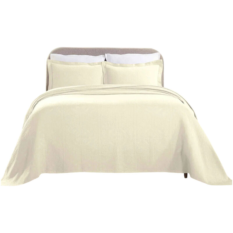 Lightweight Cotton Matelasse Bedspread and Shams Set for Bedroom image number 2