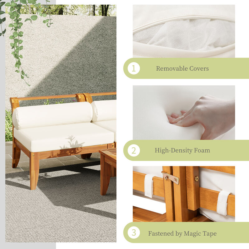 Merax Outdoor Modular Sectional Garden Furniture Set