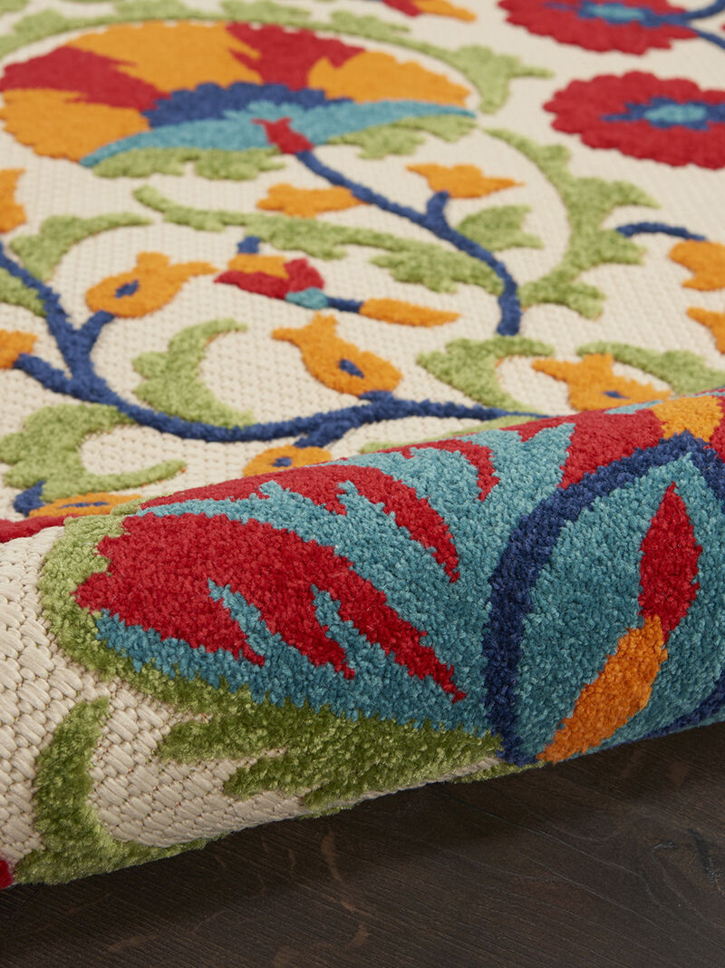 Aloha ALH20 Red/Multicolor 7' x 10' Rug