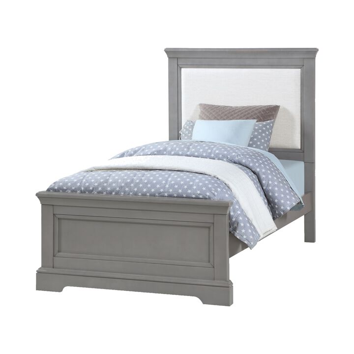 Tamarack Upholstered Twin Bed in Gray
