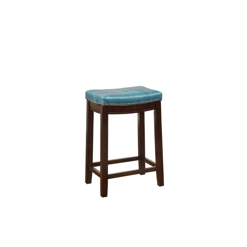 Linon Claridge Blue Counter Stool