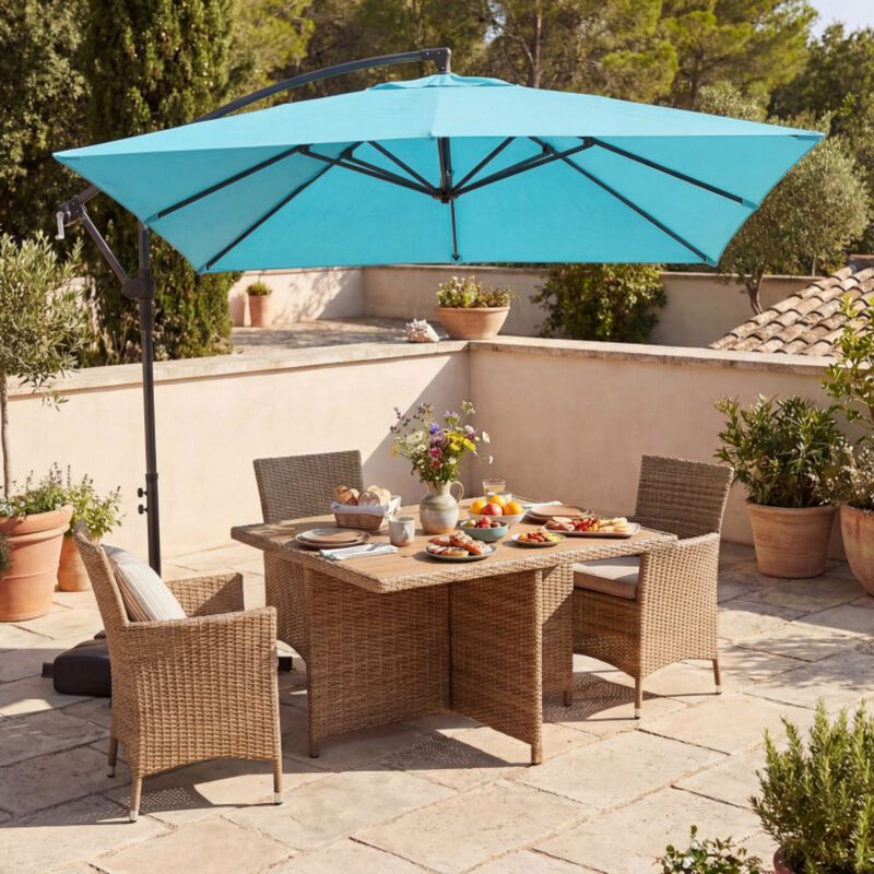 8 ft offset patio umbrella Tangkula 8x8 with Base Included, Square Cantilever Outdoor Umbrella with 360 Degree Rotation, Crank Handle, Sandbags, Ribs for Pool Deck Garden Backyard : Patio, Lawn & Garden Experience the perfect blend of modern design and practical shade with our 8 x 8 Offset Rectangular Patio Umbrella Clihome 8 x 8 ft