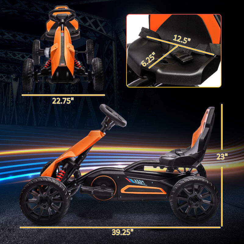 BreeBe 12V Electric Go Kart for Kids w/ Adjustable Speed image number 2
