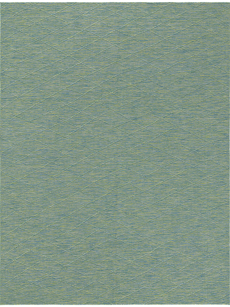 Washable Solutions WSL01 Blue/Green 10' x 14' Rug