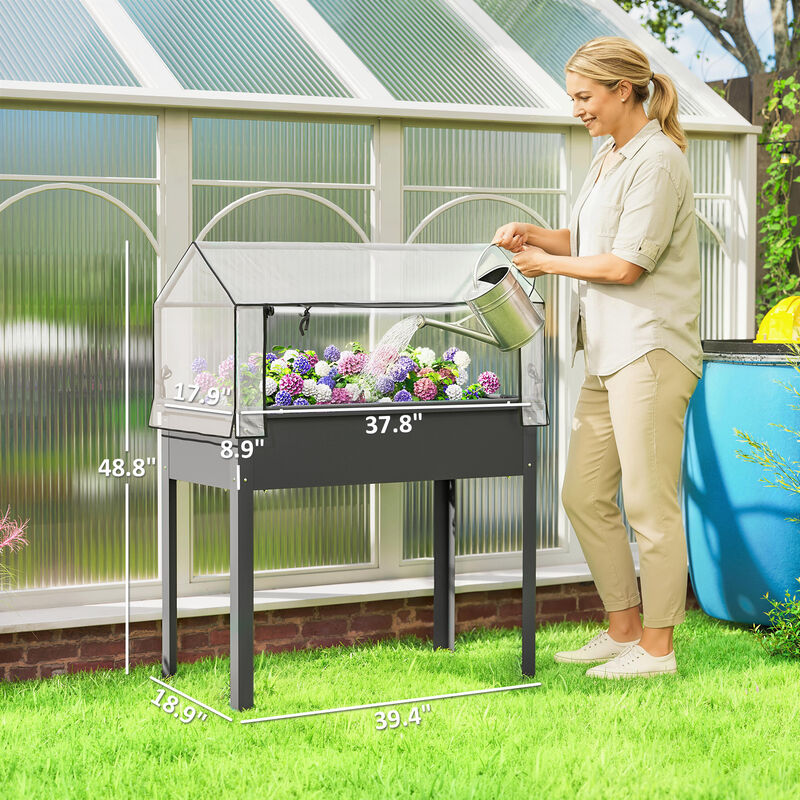 Hivvago Elevated Vegetable Planter with Drainage Hole image number 2