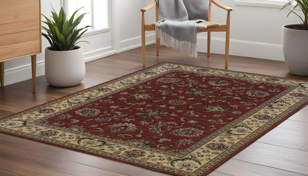 HomeRoots Oriental Square Rug