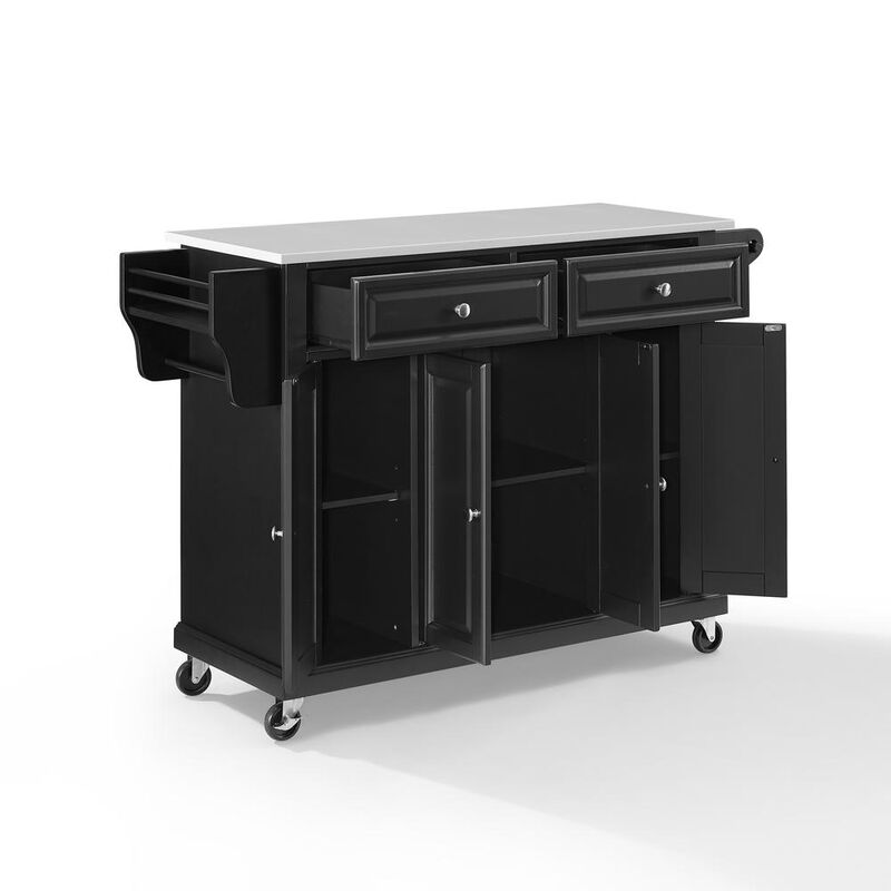 Crosley Furniture Full Size Stone Top Kitchen Cart