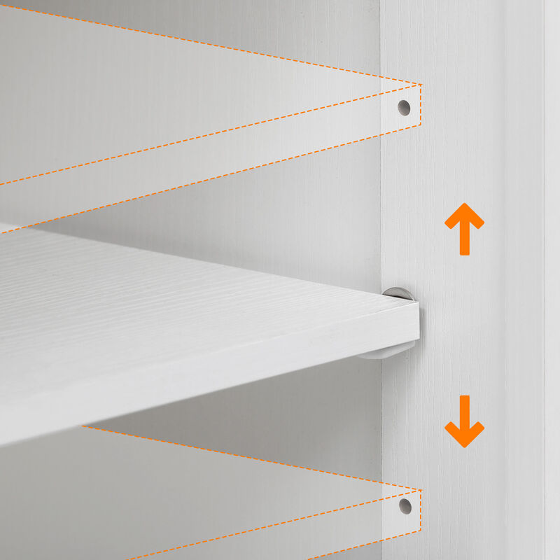 Merax Farmhouse Kitchen Island with Drape of Beads