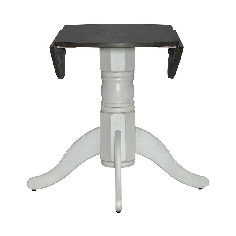 Liberty Furniture Brook Bay Opt 3 Piece Drop Leaf Table Set in White image number 4