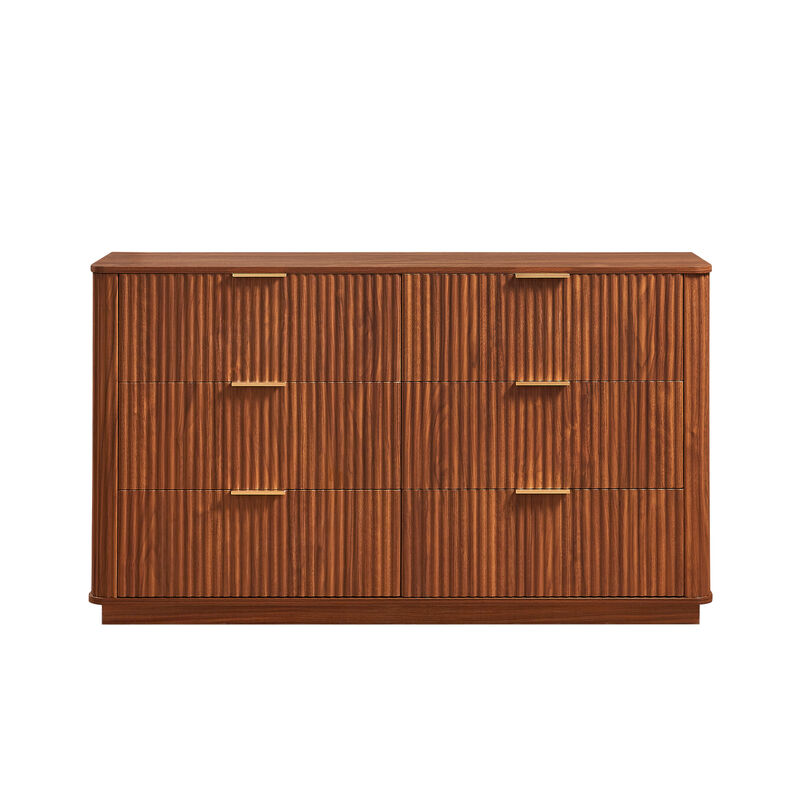 Parjux 6-Drawer Dresser image number 0