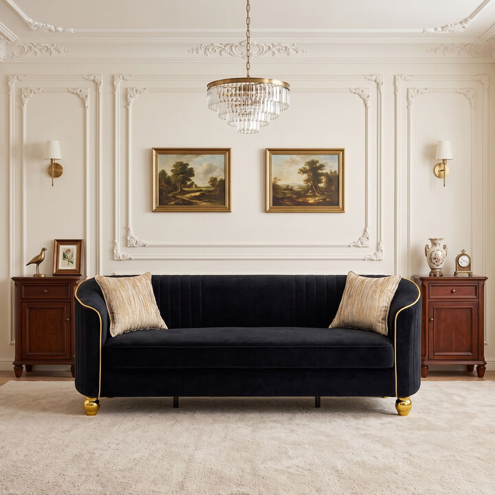 Grebol 3 Seater Velvet Sofa