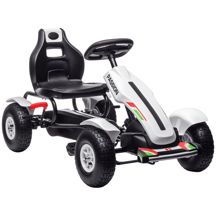 BreeBe Kids Ride On Pedal Go Kart with Sharp Steering