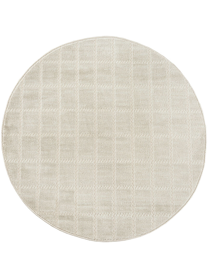 Serenity Home SRH05 Ivory/Cream 8' x Round Rug
