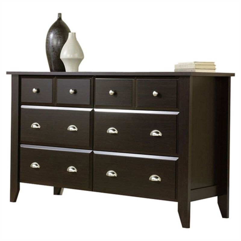 Elegant Wood 6-Drawer Wardrobe Dresser – Stylish and Practical Storage Solution