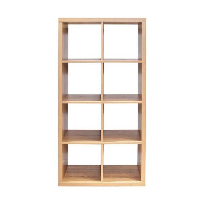 8-Cube Organizer Storage with Open Back Shelves for Versatile Home & Office Organization