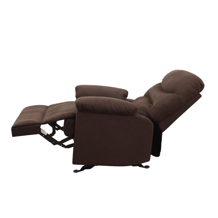 Acme Furniture Arcadia Motion Glider Recliner, Chocolate Microfiber